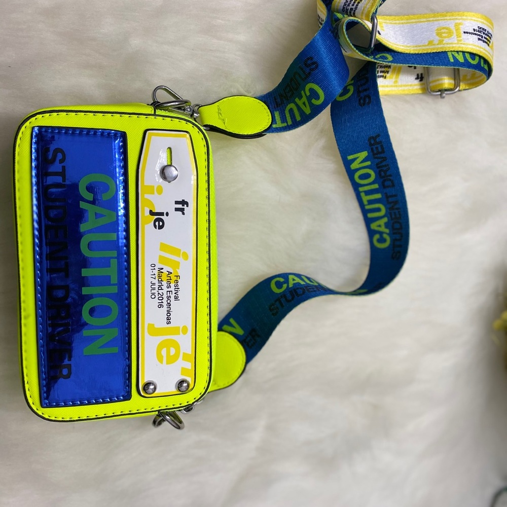 Caution Label Crossbody Bag